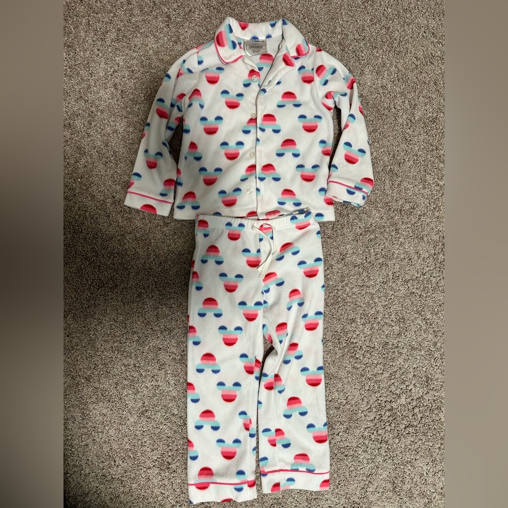 Toddler Girls fleece pajamas size 5 Disney Gap Minnie Mouse